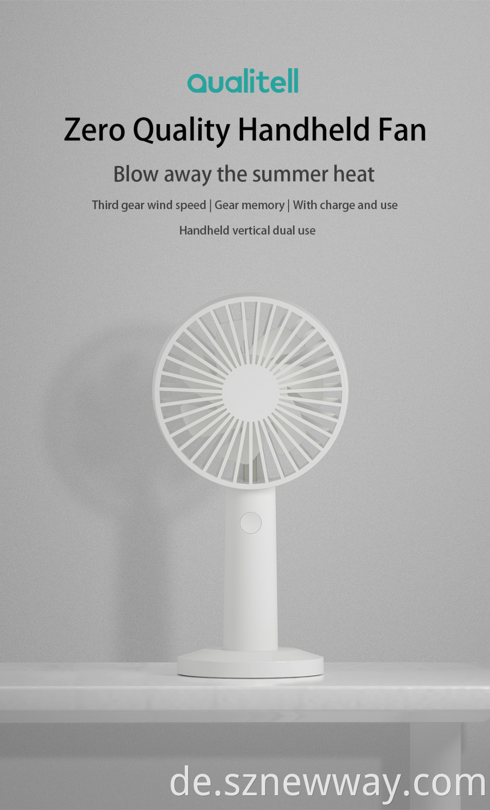 Qualitell Zs6001 Handheld Fan